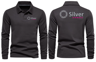 SILVER AIRWAYS LONG SLEEVE POLO
